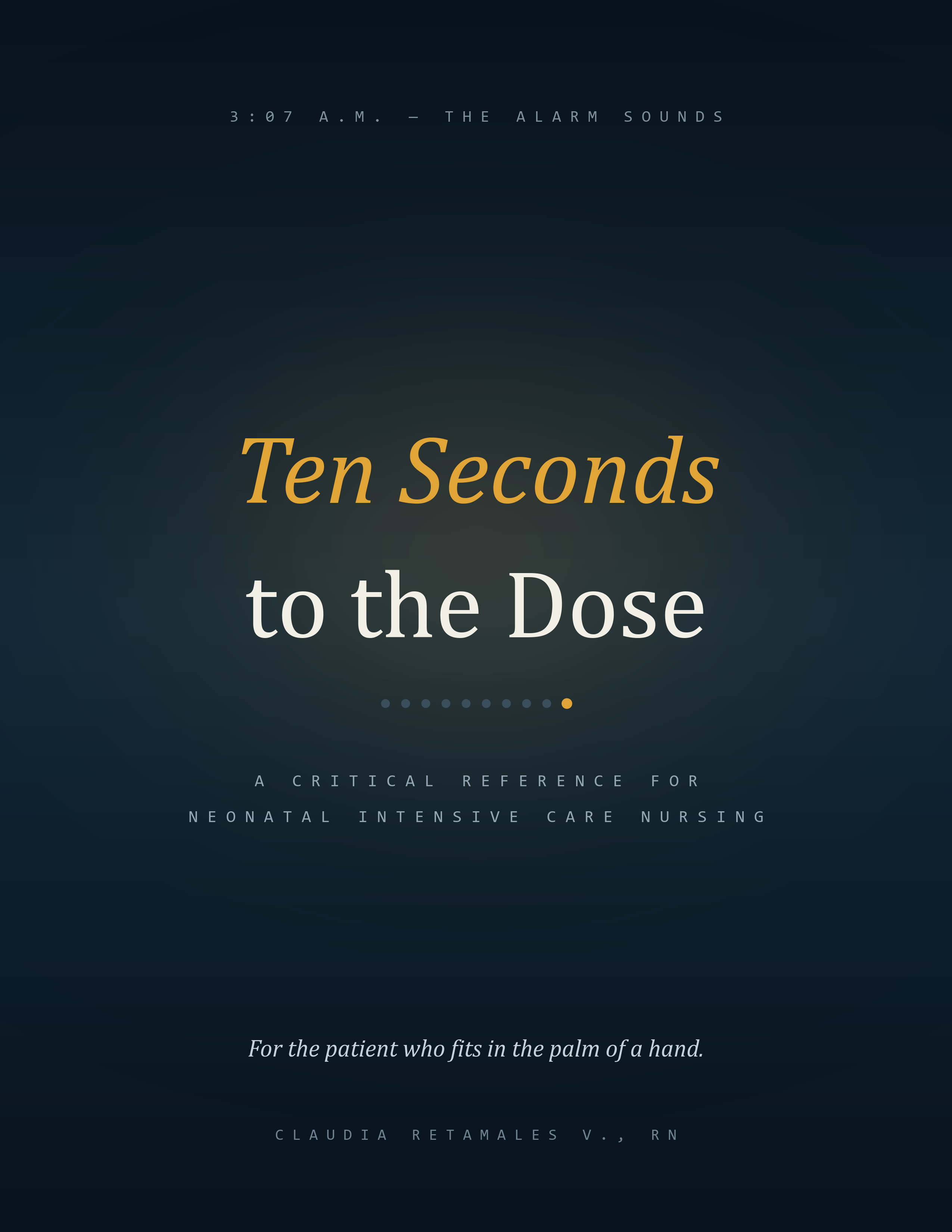 Ten Seconds to the Dose, book cover